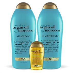 img 1 attached to 💇 Salon Size OGX Renewing Conditioner with Argan Oil of Morocco, 25.4 Ounce