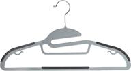 👕 simplify 8 pack ultimate non-slip hangers for shirts, pants, ties, dresses - light grey perfection логотип