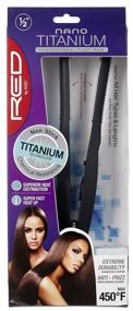 img 1 attached to 🔴 Red KISS Titanium Flat Iron, 1/2-inch