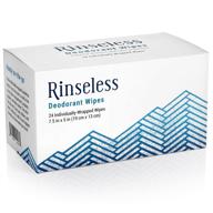 🧴 24 count individually wrapped rinseless deodorant wipes - travel friendly antiperspirant wipes logo