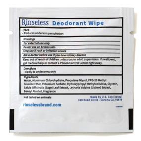 img 1 attached to 🧴 24 Count Individually Wrapped Rinseless Deodorant Wipes - Travel Friendly Antiperspirant Wipes