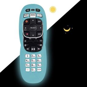 img 2 attached to Protective Silicone Remote Cover For DirecTV RC70 RC70H RC71 RC71H RC72 RC73 And RC73B Remote Control Washable Anti-Lost Remote Case With Remote Loop (Glow In Dark Blue)