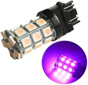 img 4 attached to 🌸 Ruiandsion 2pcs 12V 3157 LED Bulb: Super Bright 540 Lumens Pink Backup Reverse Light Brake Lamp