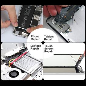 img 1 attached to 📱 Kaisiking 2мм LCD ремонтная лента - высококачественная ремонтная лента для LCD сенсорных экранов с 1 щипцом - идеальная клейкая лента для сотовых телефонов, iPad, планшетов, ноутбуков, камер.