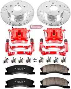 img 1 attached to 🔥 Power Stop KC2149 Производительный тормозной комплект: безусиленное обновление всего в один клик с калиперами