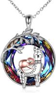 onefinity sterling necklace crystal pendant: dazzling jewelry for girls logo