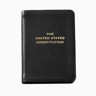 📜 get the graphic image united states mini constitution in genuine leather, sized 2-3/4" x 3-3/4 logo