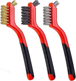 img 4 attached to 🖌️ QIXIAN Hard Reach Brush Set - 3 Pieces