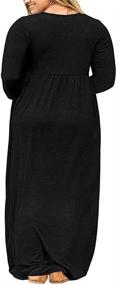 img 3 attached to BISHUIGE Womens Sleeve Casual Pockets Women's Clothing for Dresses