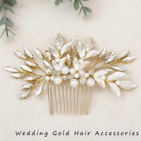 img 3 attached to Unicra Wedding Headpiece Bridesmaids Accessories