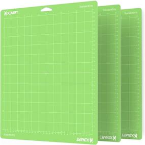 img 4 attached to XINART Green StandardGrip Cutting Mat Set for Cricut Maker 3/Maker/Explore 3/Air 2/Air/One - 12x12 Inch, Pack of 3 Mats - Adhesive Sticky Quilting Cricket Cutting Mats for Cricut Replacement Accessories