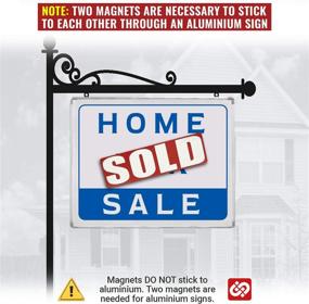 img 2 attached to Sold Sign Rider For Realtors – Reusable Magnetic Sold Sign Real Estate Rider