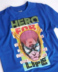 img 3 attached to 🦸 Marvel Avengers Sequins Character T Shirts for Boys: Unleash the Power of Style!