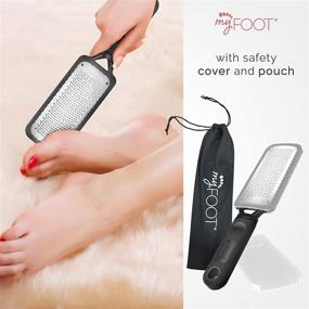 img 3 attached to 🦶 MyFoot Callus Remover Foot File - Foot Scrubber for Dry Feet (with Safety Cover)