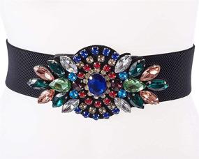 img 3 attached to 🌸 Dorchid Rhinestone Multicolor Multi Nightingale Women's Belt Accessories