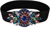 🌸 dorchid rhinestone multicolor multi nightingale women's belt accessories logo