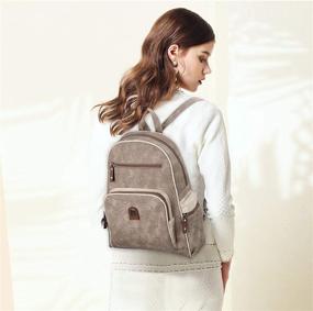 img 3 attached to Leather Backpack Shoulder Fashion Crossbody Women's Handbags & Wallets in Satchels