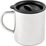 ☕ chinook timberline double-wall mug with lid, 15.2-ounce: insulated camping mug for hot and cold beverages логотип