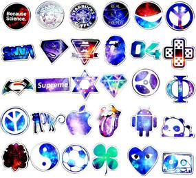 img 2 attached to 🌌 100 pcs/Pack Galaxy Style Stickers: Variety Vinyl Car Sticker Motorcycle Bicycle Luggage Decal Graffiti Patches Skateboard Stickers for Laptop, Kid and Adult