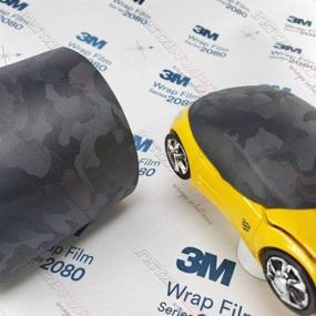 img 4 attached to Enhance Your Car's Aesthetic with 3M 1080 SB12 Shadow Black Car Wrap Vinyl Film - 5ft x 1ft (5 sq/ft)