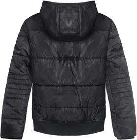 img 3 attached to Premium Boys Winter Coat Ski Jacket: Puffer Fleece Lined, Waterproof Camouflage, Warm Hooded Outerwear