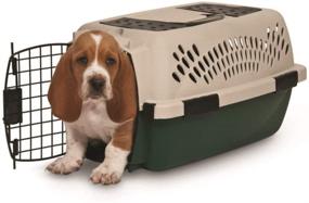 img 3 attached to 🐶 Petmate Ruff Maxx Kennel 19" - Portable and Secure Travel Crate for Small Pets up to 10lbs