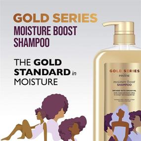 img 2 attached to 💧 Pantene Gold Series Shampoo & Conditioner: Argan Oil Moisture Boost for Natural, Coily, and Curly Hair - 29.2 Oz Each