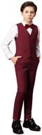 burgundy toddler wedding outfit – dresswear boys' clothing for suits & sport coats - enhanced seo logo