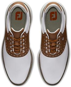 img 1 attached to 👞 FootJoy Men's Traditions White Brown: Classic Elegance and Uncompromised Comfort