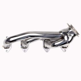 img 2 attached to High Performance Stainless Shorty Exhaust Manifold Header - Perfect Fit For Ford 330/360/390-428 Big Block FE HDSBBF330