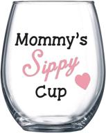 🍷 mommy's sippy cup 15oz - funny wine glass for mom - perfect mother's day, birthday, or gift idea for her логотип