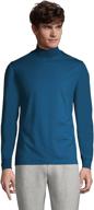 👕 lands end super t mockneck regular men's clothing: premium t-shirts & tanks that exude style and comfort logo