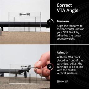 img 1 attached to 🔧 Набор угломера картриджа и стилуса для проигрывателя Hudson Hi-Fi: Достигните идеального воспроизведения винила с помощью наклона VTA и угломера картриджа фоно.