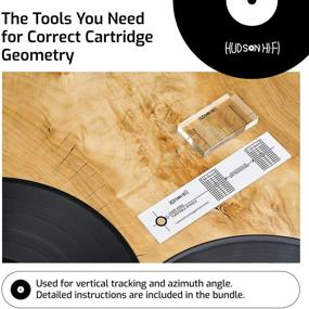 img 2 attached to 🔧 Набор угломера картриджа и стилуса для проигрывателя Hudson Hi-Fi: Достигните идеального воспроизведения винила с помощью наклона VTA и угломера картриджа фоно.