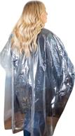 💦 disposable hair salon capes - individually-packed (120 pcs), waterproof & plastic capes for clients logo