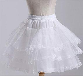 img 2 attached to JoJoHouse Petticoat Crinoline Hoopless Underskirt Girls' Clothing for Skirts & Skorts