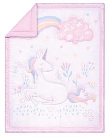 img 1 attached to 🦄 Комплект постельного белья для детской кроватки Sammy & Lou Sweet Unicorn, 4 предмета