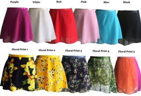 img 1 attached to Limiles Girls Chiffon Ballet Skirt: Stylish and Durable Clothing for Girls' Skirts & Skorts