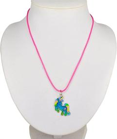 img 1 attached to Cute Unicorn Pendant Mood Necklace - Fun 🦄 Jewels for Girls - Color Change Fairy Tale Gift