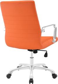 img 1 attached to 🧡 Enhanced Mid Back Office Chair - Modway MO-EEI-1534-ORA in Vibrant Orange