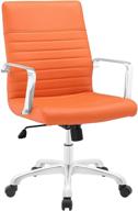 🧡 enhanced mid back office chair - modway mo-eei-1534-ora in vibrant orange logo