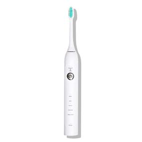 img 2 attached to 🦷 CRI Naturals Perfect Smile E-Brush: Rechargeable Electric Toothbrush with Pressure Sensor, Timer, 5 Modes - 31,000 VPM, 28 Day Charge, Travel Case & 2 Brush Heads