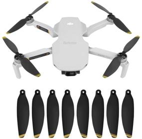 img 3 attached to 🚁 Set of 4 Pairs Gold Mavic Mini 4726F Foldable Low Noise Propellers - DJI Mavic Mini Drone Accessories