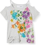 desigual girls t shirt sleeve vigore logo