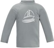 👕 estamico boys' long-sleeve rashguard swim shirt with upf 50+ for enhanced sun protection logo