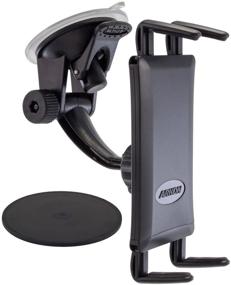 img 3 attached to Arkon Windshield and Dash Suction Car Mount Holder for Samsung Galaxy S10 S9 S8 Note 9 8 5 Black Retail: A Trusted Driving Support for your Samsung Device