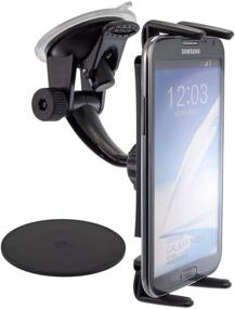 img 2 attached to Arkon Windshield and Dash Suction Car Mount Holder for Samsung Galaxy S10 S9 S8 Note 9 8 5 Black Retail: A Trusted Driving Support for your Samsung Device