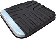 🪑 sharper image multi-use gel seat cushion: maximum comfort in elegant black logo