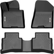 🚗 oedro all-weather floor mats for 2017-2022 kia sportage / 2019-2021 hyundai tucson, black tpe guards, full set liners including 1st and 2nd row logo