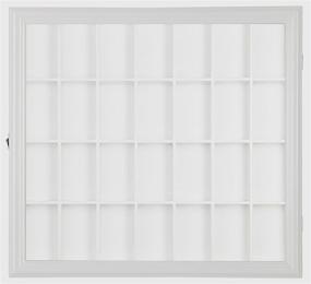 img 2 attached to 🖼️ White Gallery Solutions 18x16 Collectible Display Case Shadow Box - Hinged Front for Effortless Access